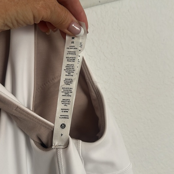 NWT Lululemon Court crush dress white 4 - Picture 8 of 9